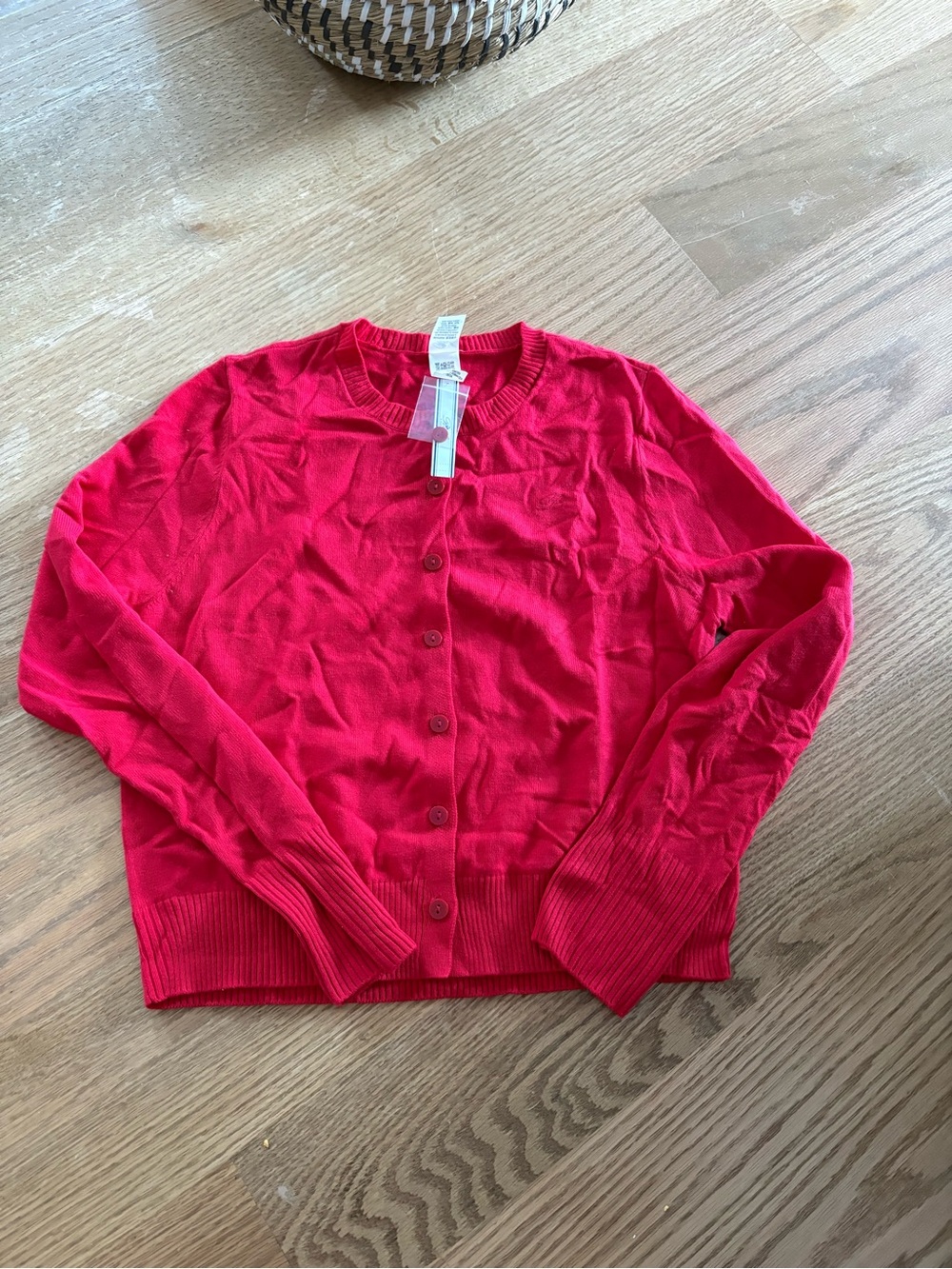 Frankie’s bikinis Classic Red Button-Up Cardigan